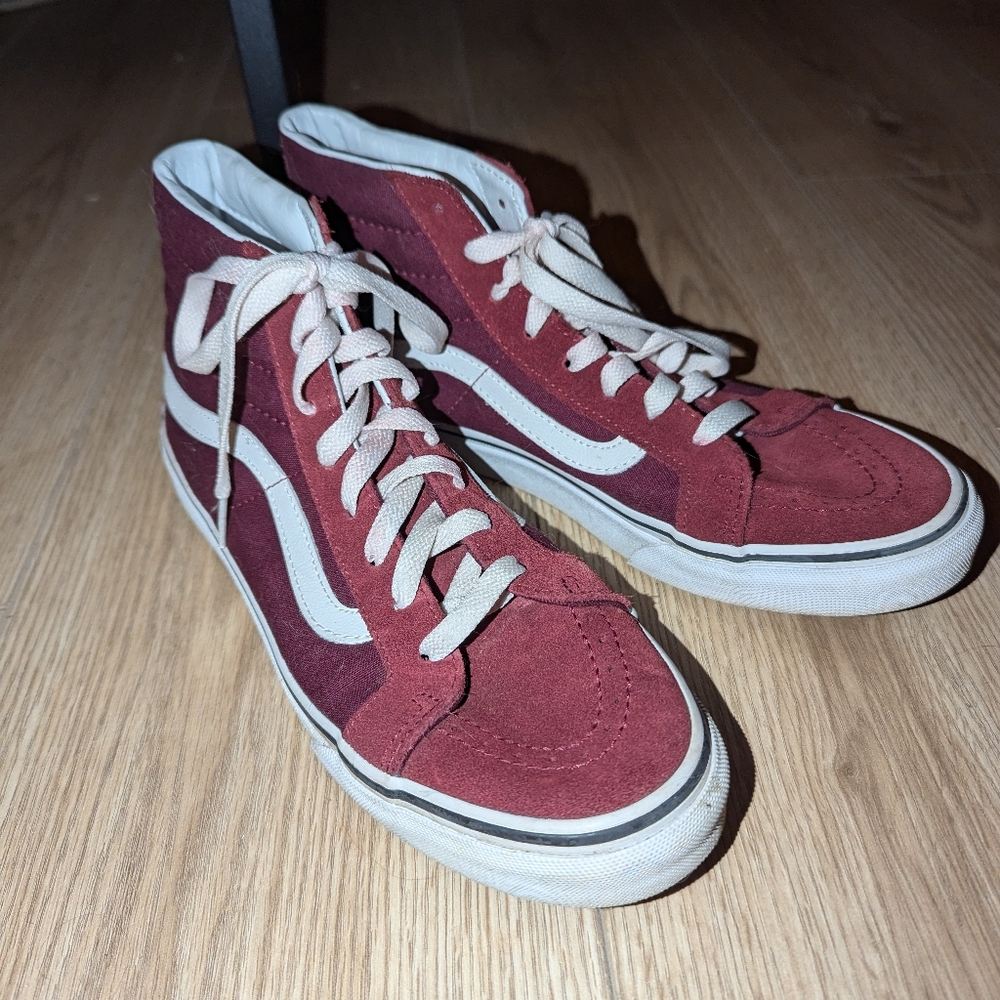 Vans Red High Top Sneakers
